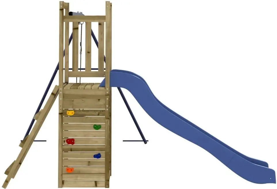 Complex de joacă VidaXL 3155926 (Wood/Blue)