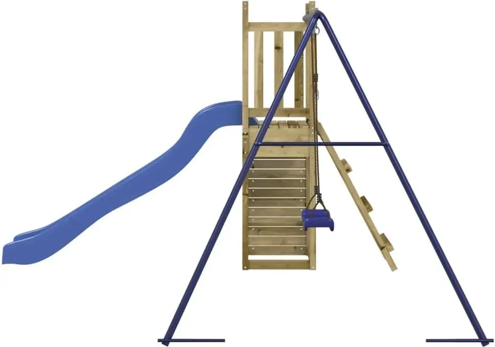 Complex de joacă VidaXL 3155926 (Wood/Blue)