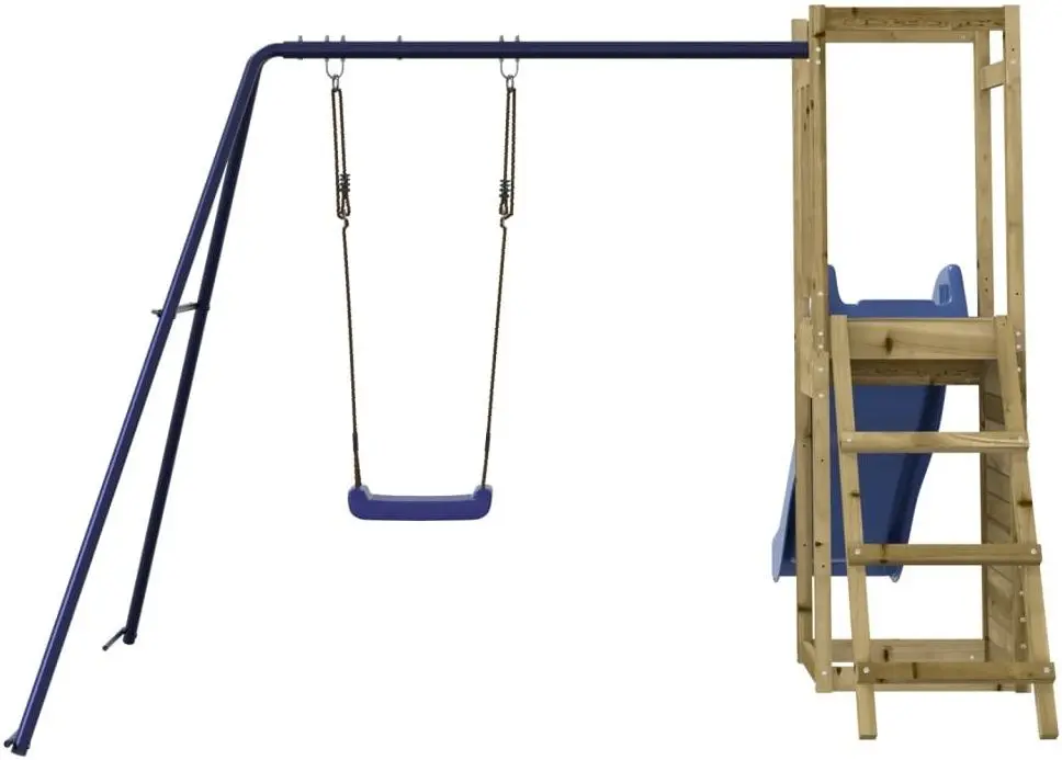 Complex de joacă VidaXL 3155926 (Wood/Blue)