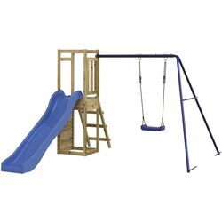 Complex de joacă VidaXL 3155926 (Wood/Blue) Thumb