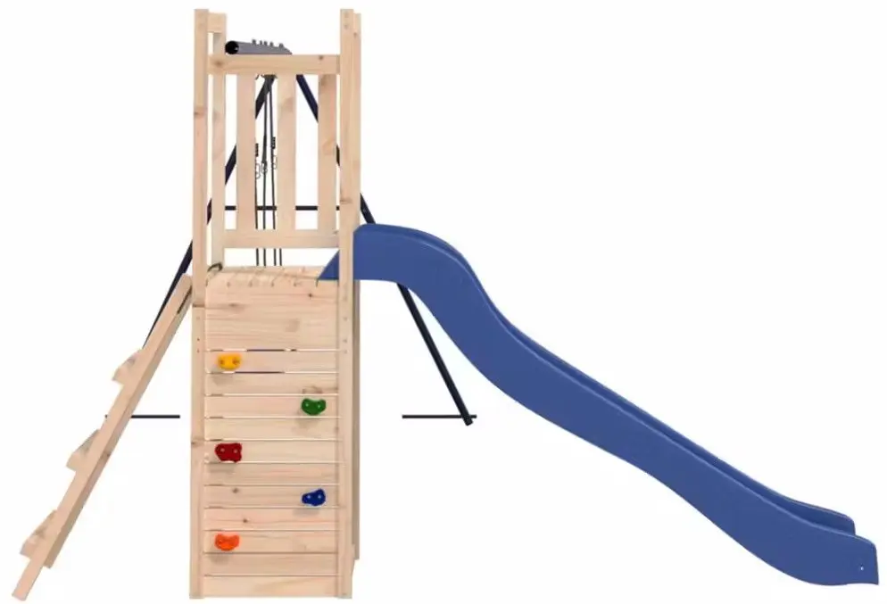 Complex de joaca VidaXL 3155927 (Blue/Natural) - 3
