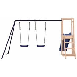 Complex de joaca VidaXL 3155927 (Blue/Natural) Thumb