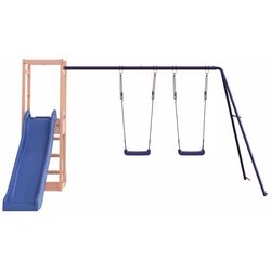 Complex de joaca VidaXL 3155928 (Blue/Natural) Thumb