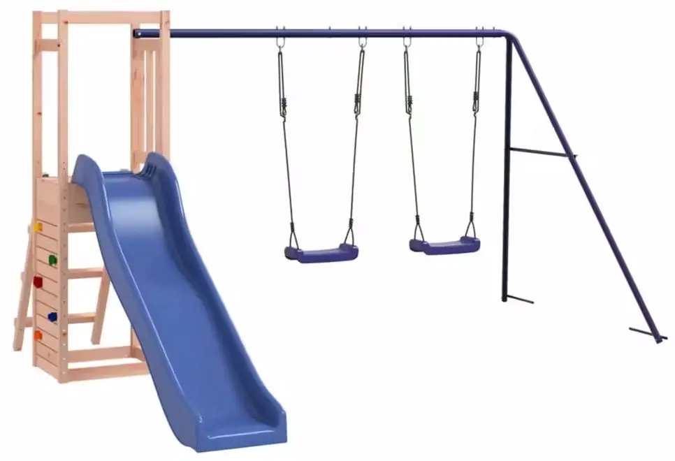Complex de joaca VidaXL 3155928 (Blue/Natural)