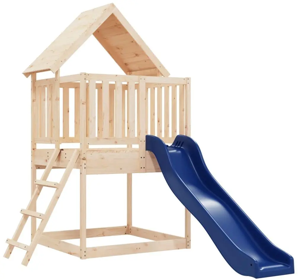 Complex de joaca VidaXL 3155933 (Blue/Natural)