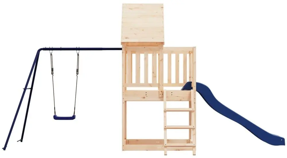 Complex de joaca VidaXL 3155936 (Blue/Natural)