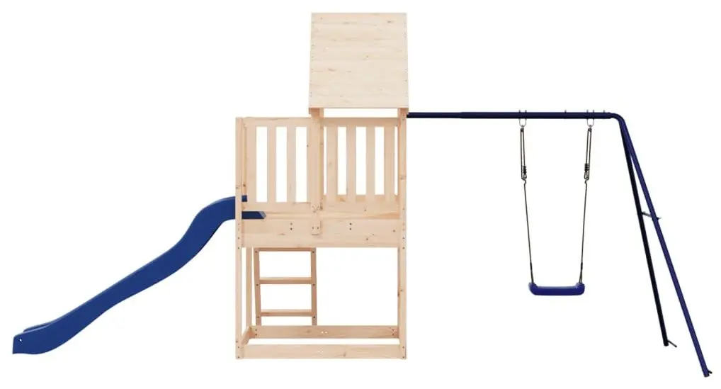 Complex de joaca VidaXL 3155936 (Blue/Natural)