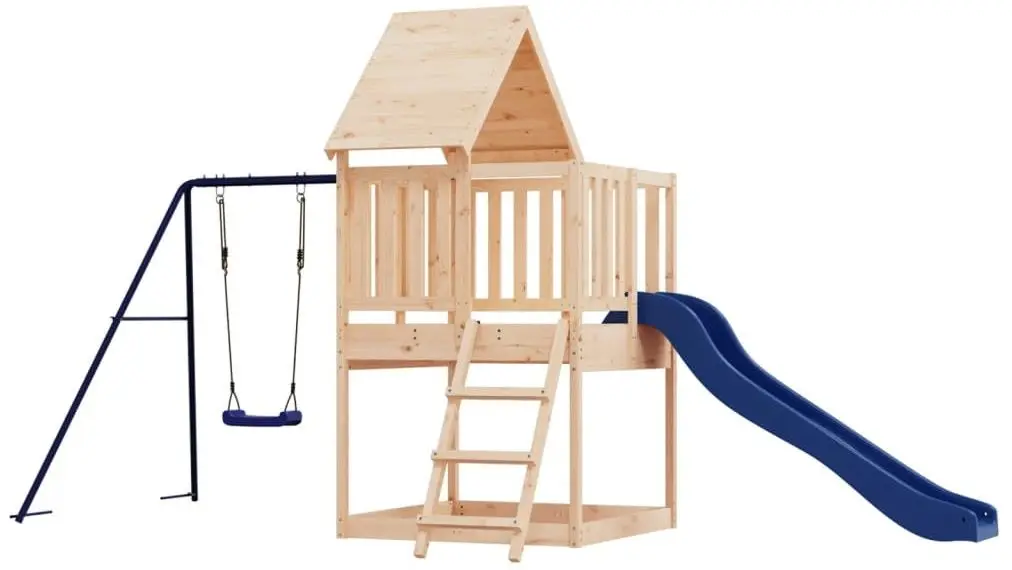 Complex de joaca VidaXL 3155936 (Blue/Natural)