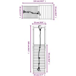 Complex de joaca VidaXL 3155945 (Natural) Thumb