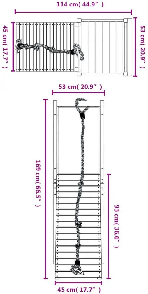 Complex de joaca VidaXL 3155945 (Natural) - 9
