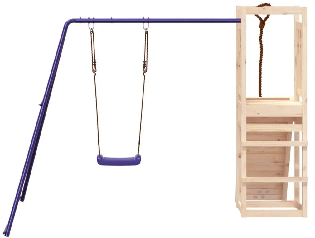 Complex de joaca VidaXL 3155948 (Blue/Natural) - 5