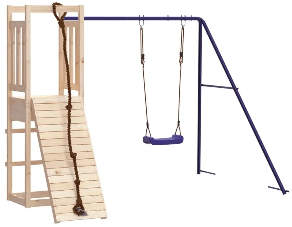 Complex de joaca VidaXL 3155948 (Blue/Natural)