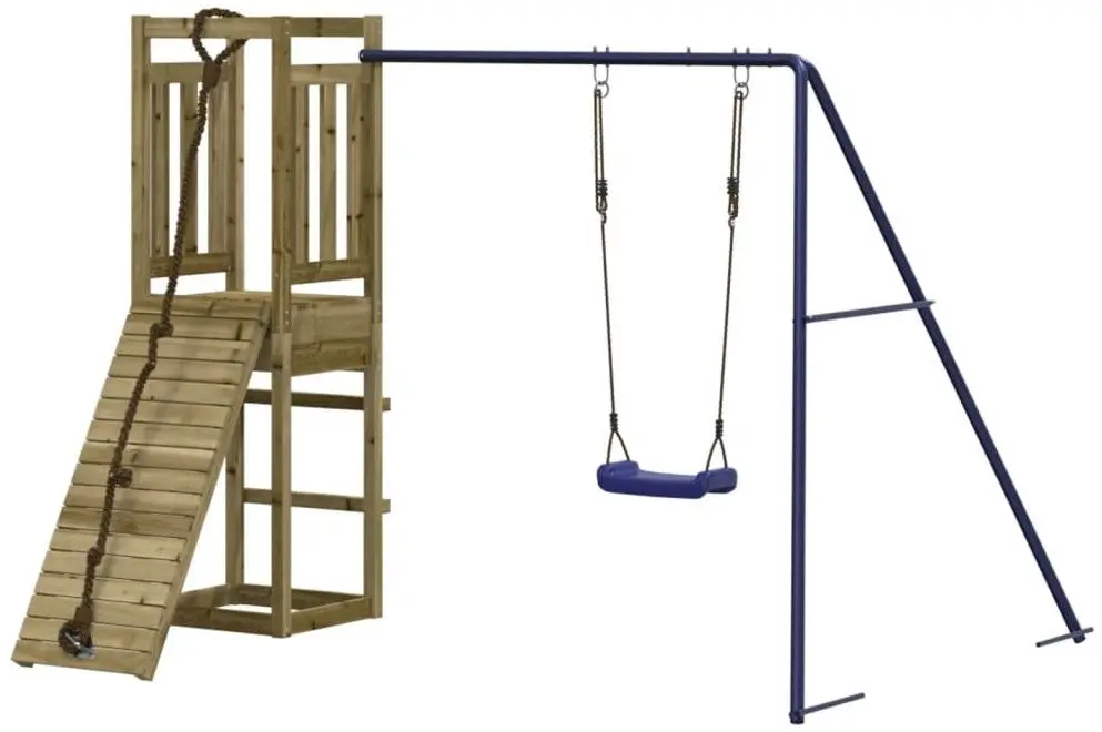 Complex de joaca VidaXL 3155950 (Blue/Natural) - 2