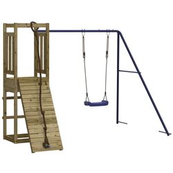 Complex de joaca VidaXL 3155950 (Blue/Natural)