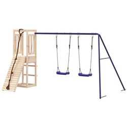 Complex de joaca VidaXL 3155951 (Blue/Natural) Thumb