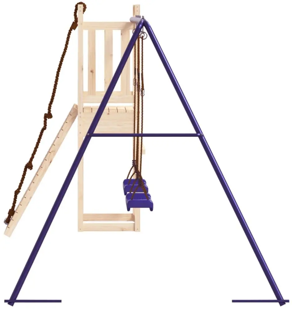 Complex de joaca VidaXL 3155951 (Blue/Natural) - 4