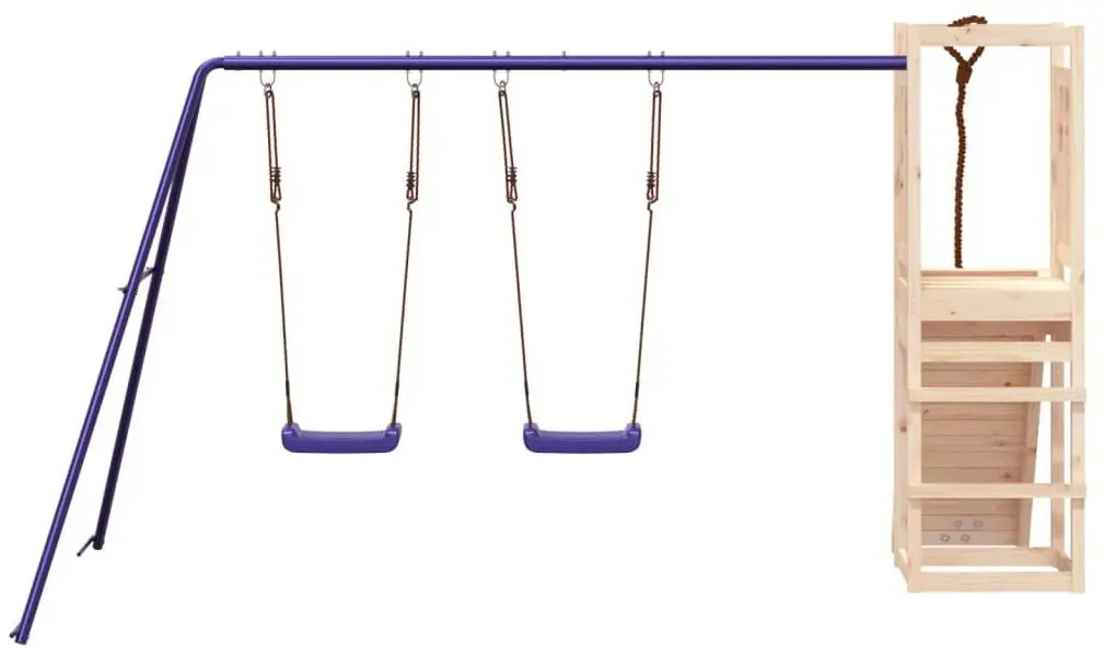 Complex de joaca VidaXL 3155951 (Blue/Natural) - 5