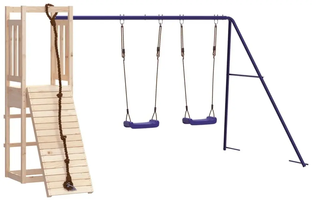 Complex de joaca VidaXL 3155951 (Blue/Natural)