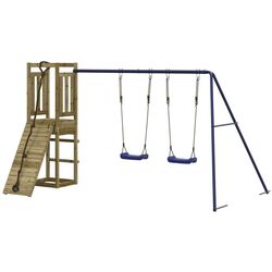 Complex de joaca VidaXL 3155953 (Blue/Natural) Thumb