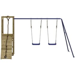 Complex de joaca VidaXL 3155953 (Blue/Natural) Thumb
