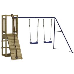 Complex de joaca VidaXL 3155953 (Blue/Natural)