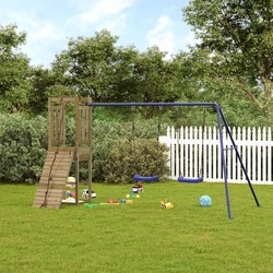 Complex de joaca VidaXL 3155953 (Blue/Natural) Thumb