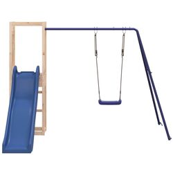 Игровой комплекс VidaXL 3155954 (Blue/Natural) Thumb