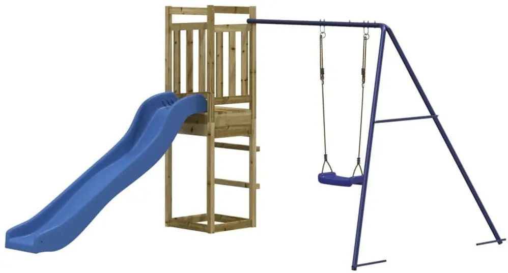 Игровой комплекс VidaXL 3155956 (Blue/Natural)