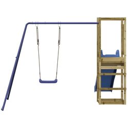 Игровой комплекс VidaXL 3155956 (Blue/Natural) Thumb