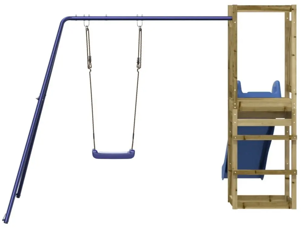 Игровой комплекс VidaXL 3155956 (Blue/Natural)