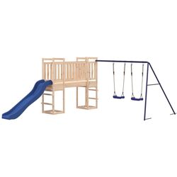 Complex de joaca VidaXL 3155960 (Blue/Natural) Thumb