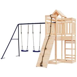 Complex de joaca VidaXL 3156880 (Blue/Natural)