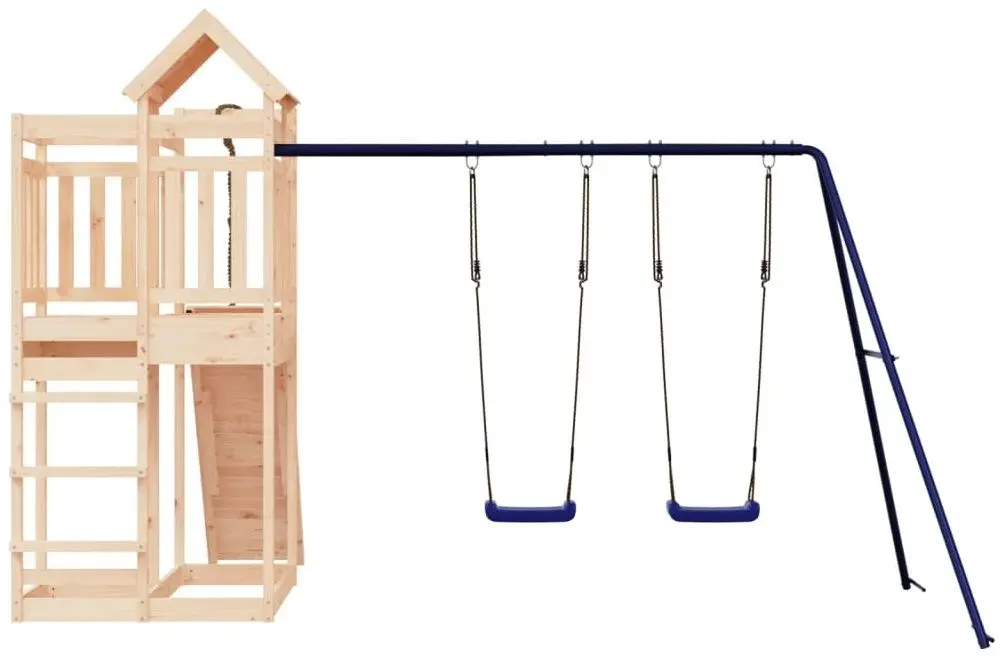 Complex de joaca VidaXL 3156880 (Blue/Natural) - 4
