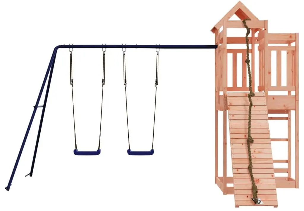 Complex de joaca VidaXL 3156881 (Blue/Natural) - 3