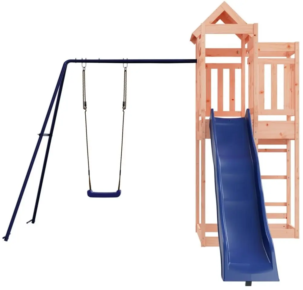 Complex de joaca VidaXL 3156884 (Blue/Natural) - 3