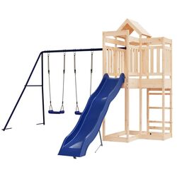 Complex de joaca VidaXL 3156886 (Blue/Natural)