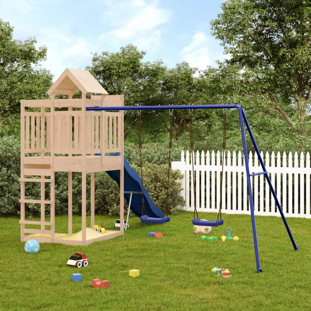Игровой комплекс VidaXL 3156886 (Blue/Natural) - 9