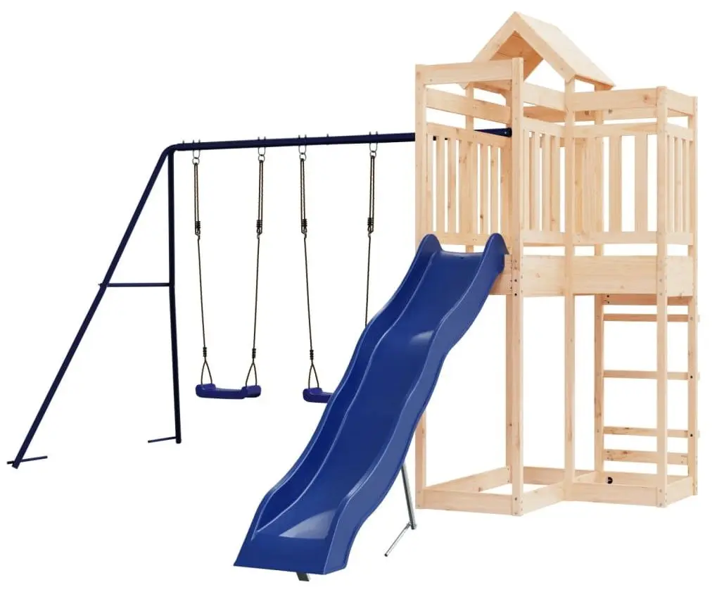 Игровой комплекс VidaXL 3156886 (Blue/Natural)