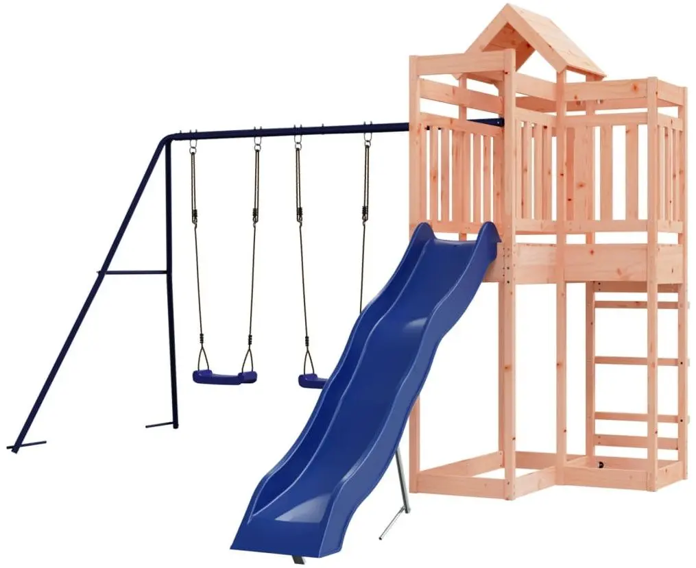 Complex de joaca VidaXL 3156887 (Blue/Natural) - 2