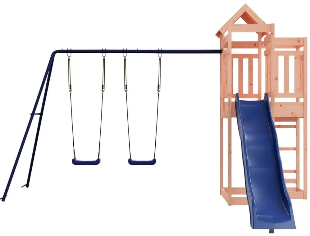 Complex de joaca VidaXL 3156887 (Blue/Natural) - 3