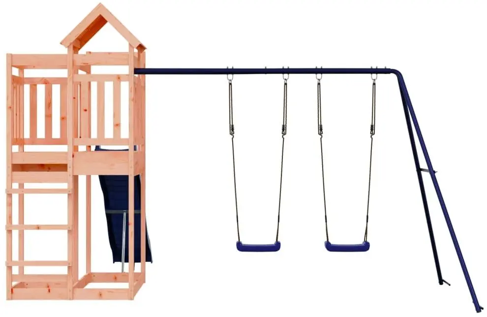 Complex de joaca VidaXL 3156887 (Blue/Natural) - 4