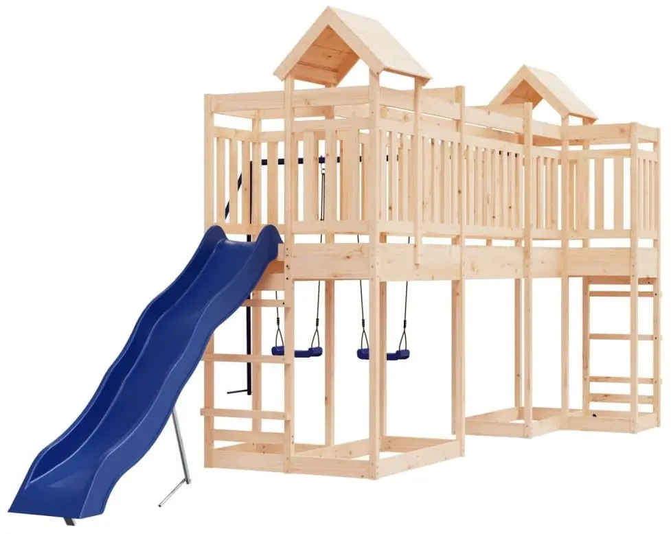 Complex de joaca VidaXL 3156889 (Blue/Natural) - 2