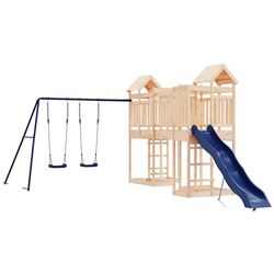 Complex de joaca VidaXL 3156889 (Blue/Natural)