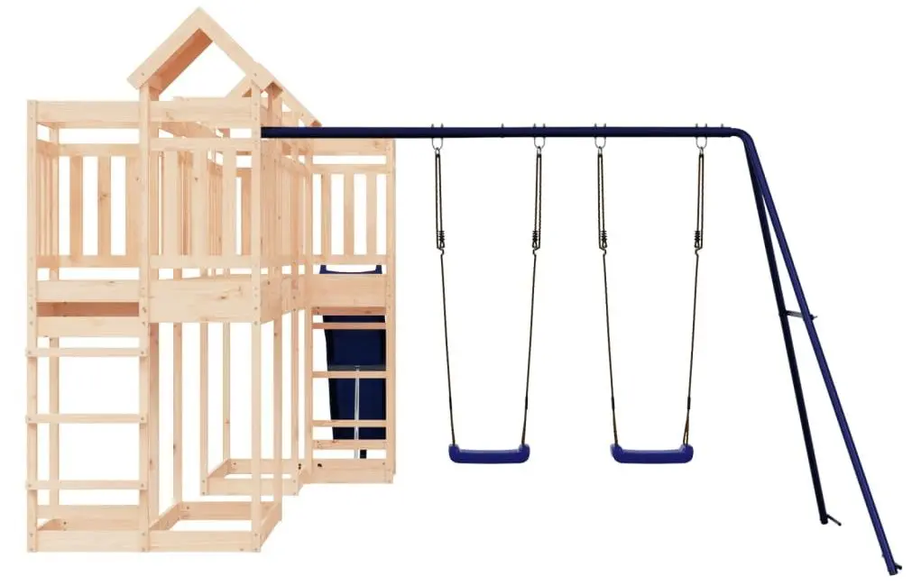 Complex de joaca VidaXL 3156889 (Blue/Natural) - 4