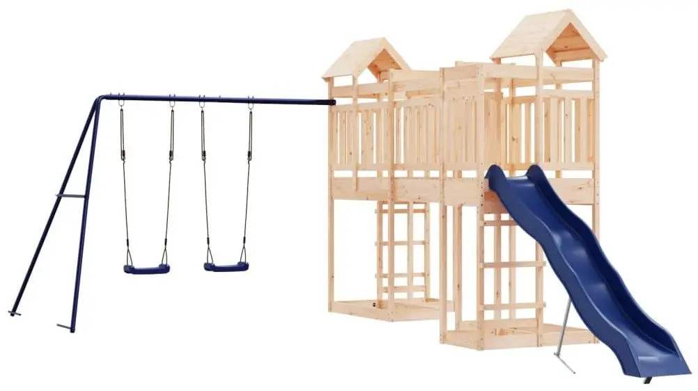 Complex de joaca VidaXL 3156889 (Blue/Natural)