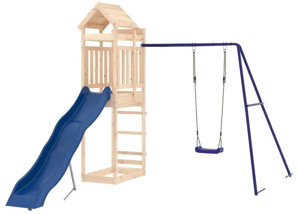 Игровой комплекс VidaXL 3156949 (Blue/Natural)