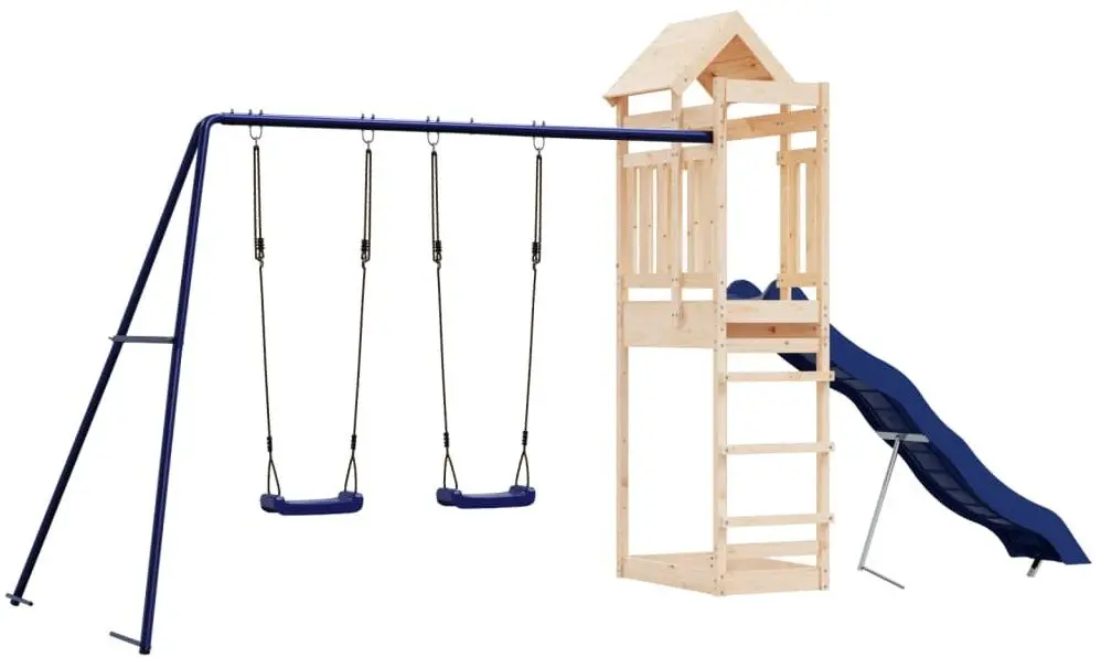 Игровой комплекс VidaXL 3156964 (Blue/Natural)