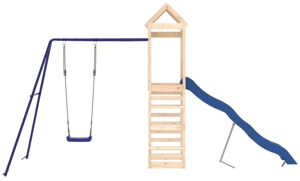Complex de joaca VidaXL 3156973 (Blue/Natural)