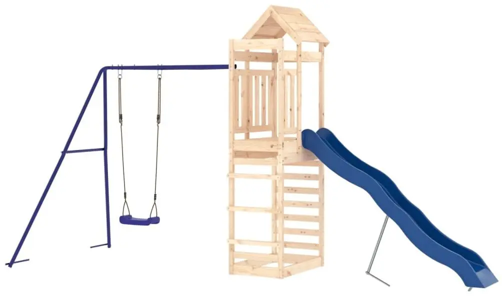 Complex de joaca VidaXL 3156973 (Blue/Natural)