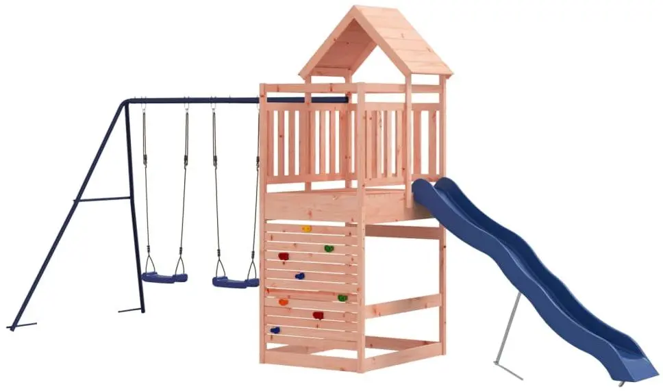 Complex de joaca VidaXL 3156989 (Blue/Natural)